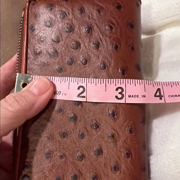 Dooney & Bourke Tan Ostrich-Embossed Wallet - Picture 6 of 7